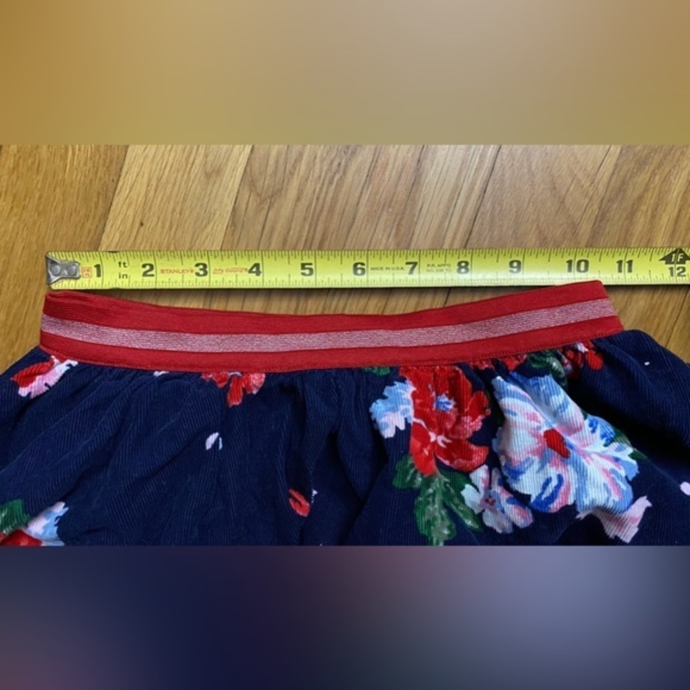 Joules Girls Ruffle Tiered Ruffles Floral Skirt 7-8Y - Picture 5 of 7